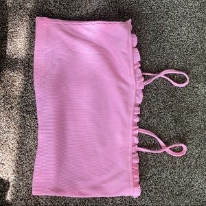 Pink cropped tank